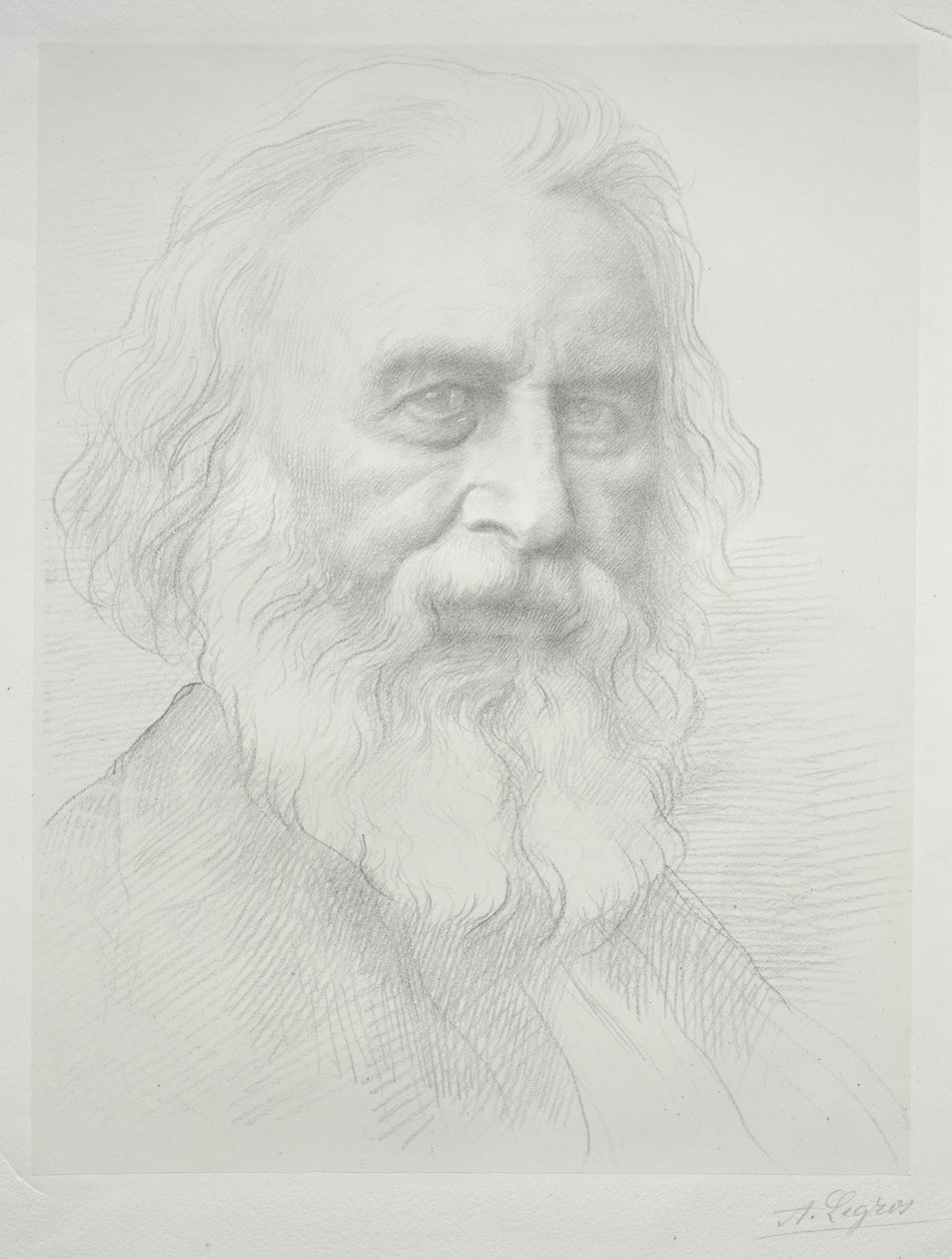 Henry Wadsworth Longfellow portréja (2. tábla) alkotó: Alphonse Legros