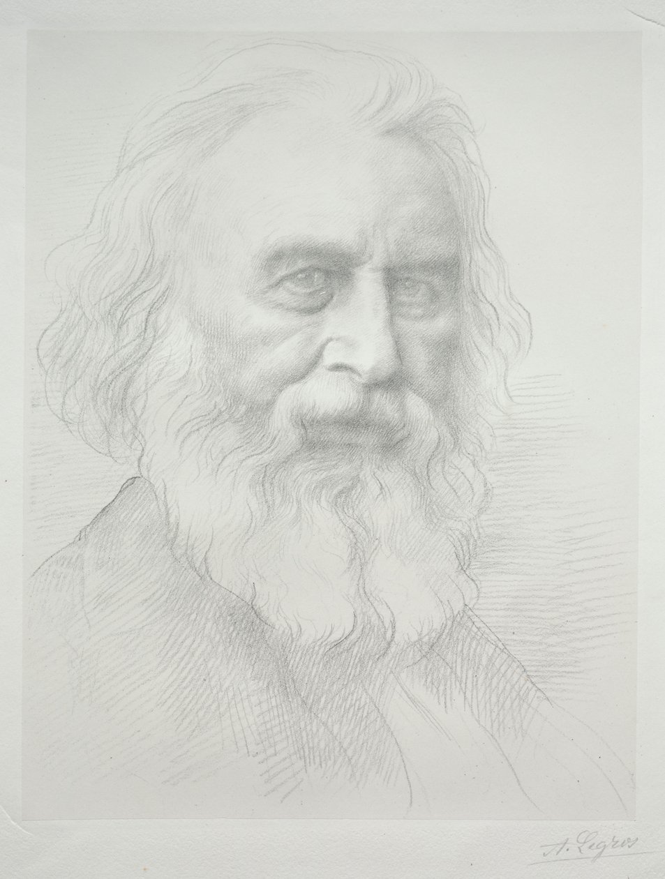 Henry Wadsworth Longfellow portréja, 2. tábla. alkotó: Alphonse Legros
