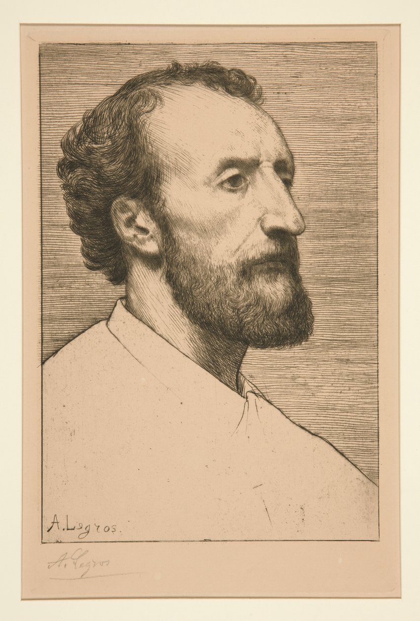 Jules Dalou portréja alkotó: Alphonse Legros