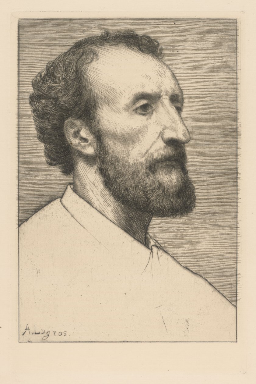 Jules Dalou portréja alkotó: Alphonse Legros