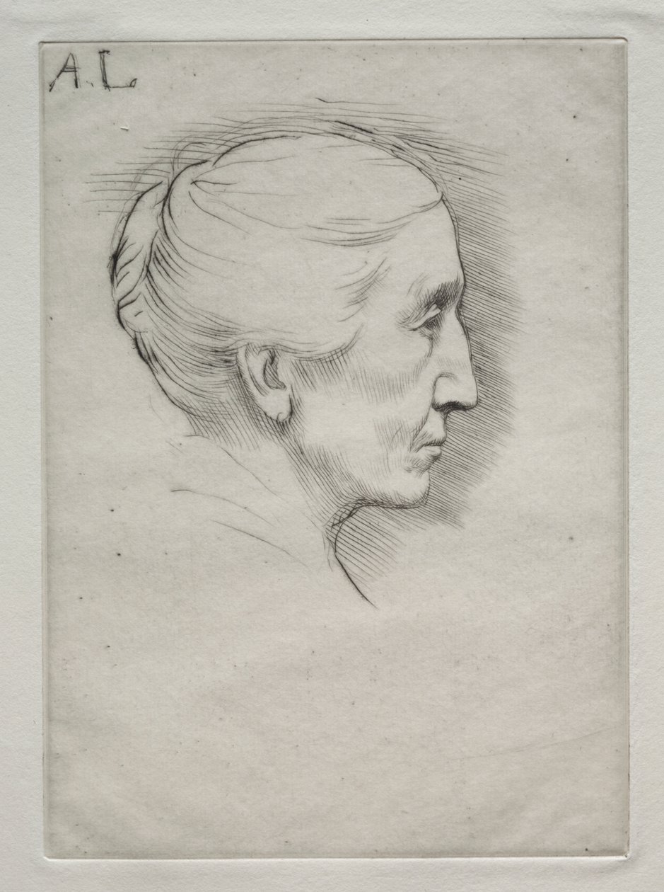 Mme portréja. Emily Hughes (1. lemez) alkotó: Alphonse Legros