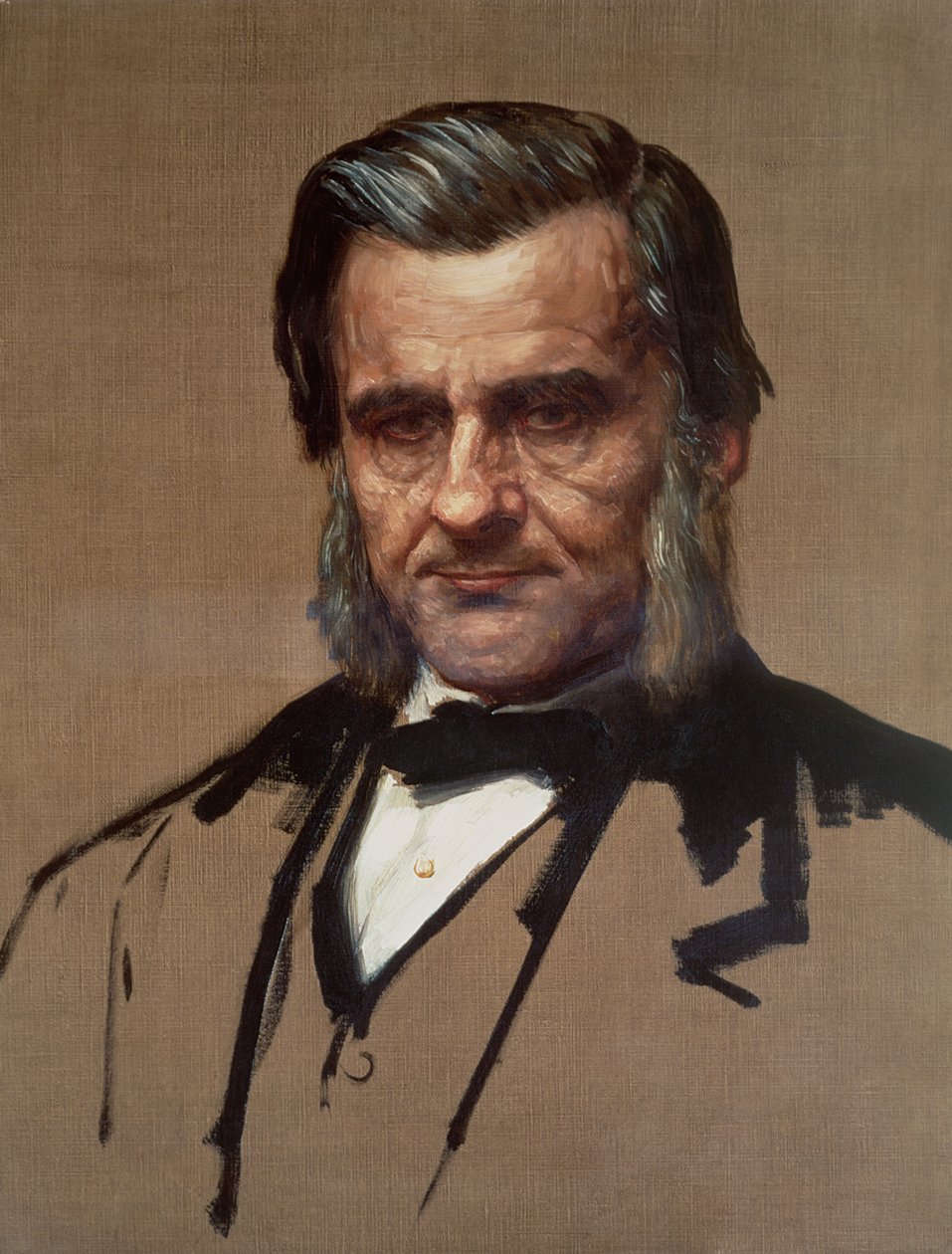 Thomas Henry Huxley (1825-95) portréja alkotó: Alphonse Legros