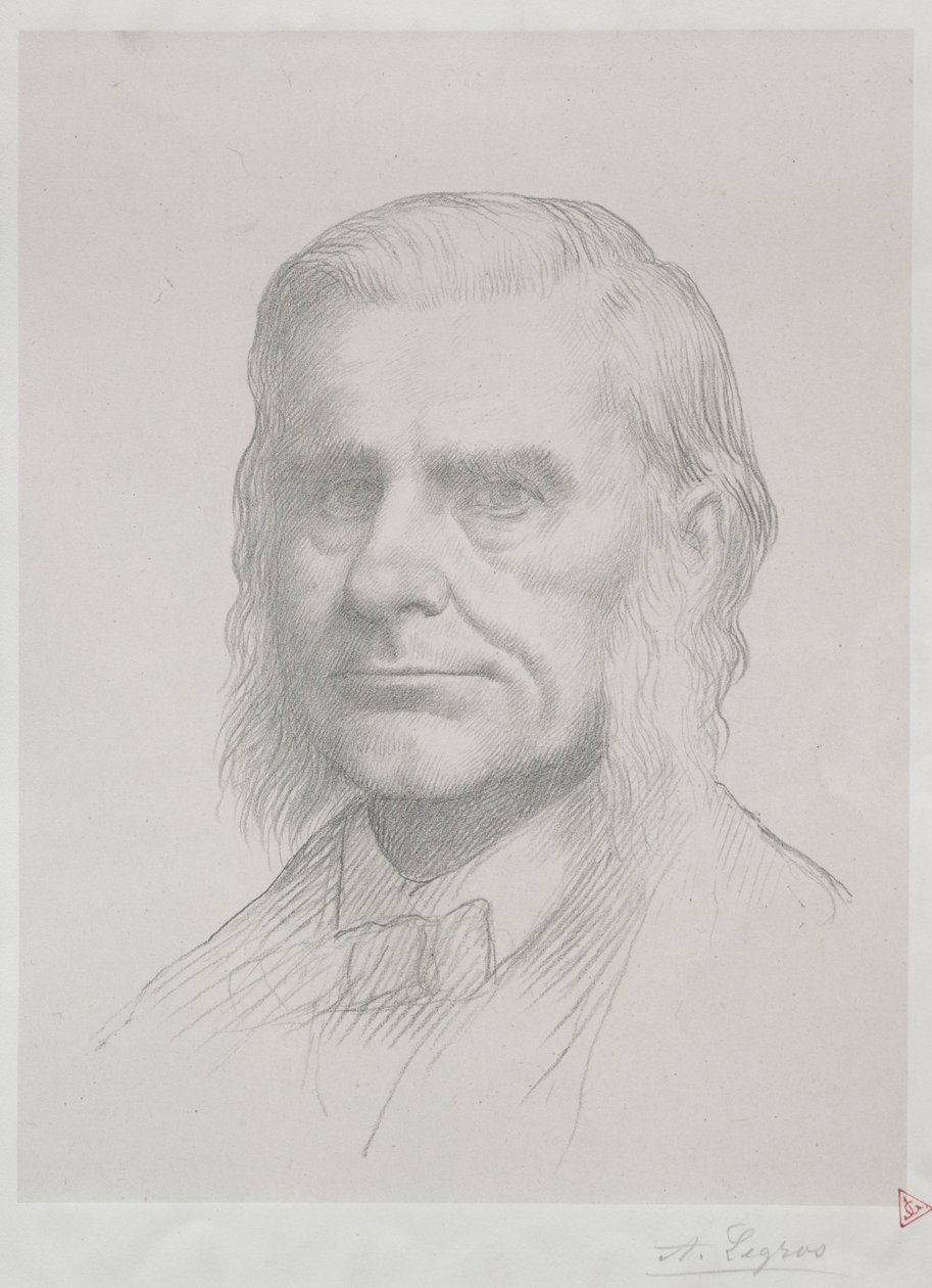 Thomas Huxley portréja 2. tábla. alkotó: Alphonse Legros