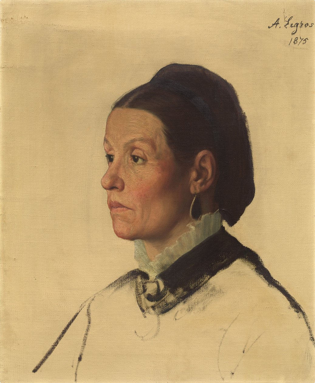 Egy nő portréja alkotó: Alphonse Legros