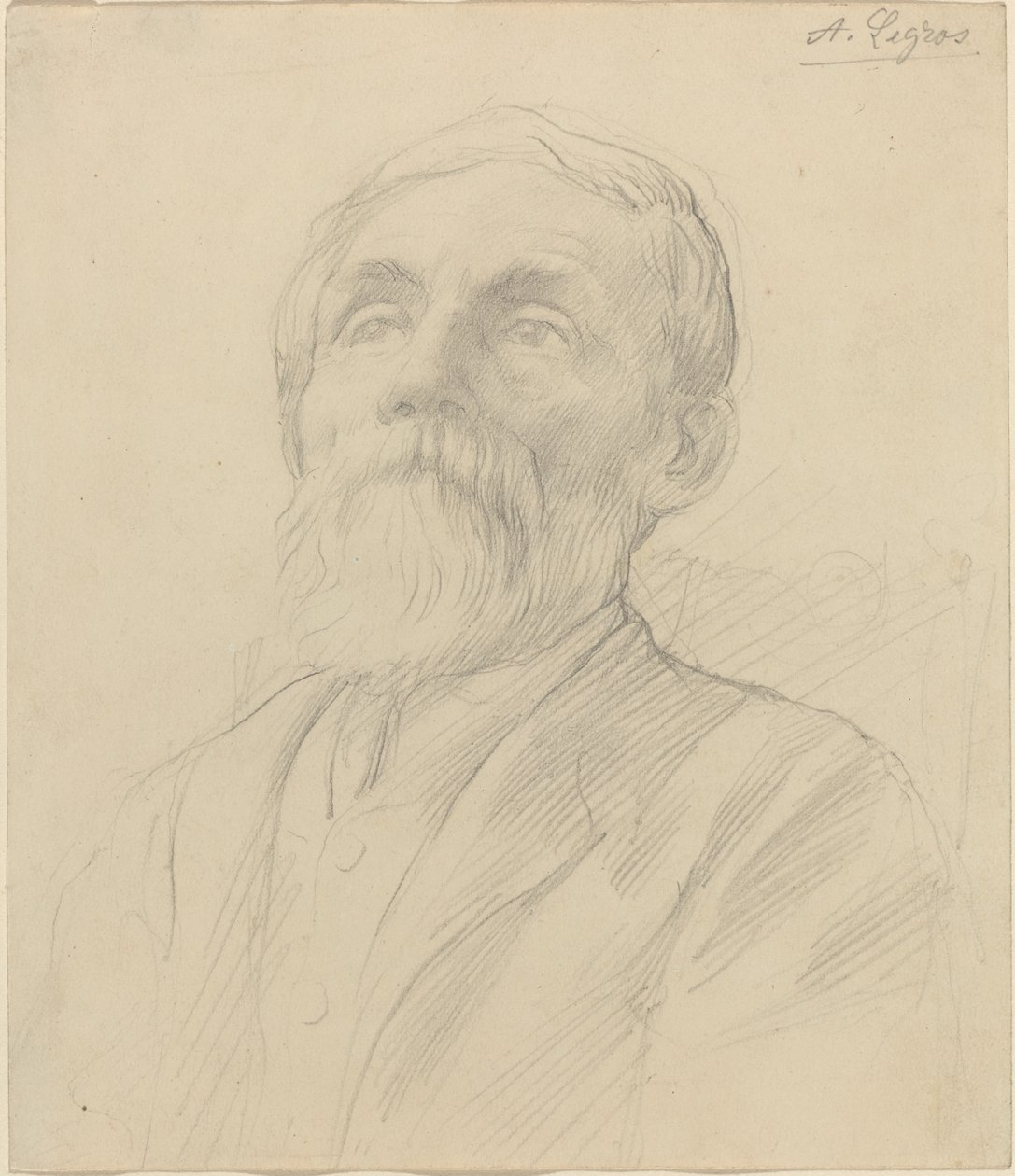 Egy öregember portréja. alkotó: Alphonse Legros