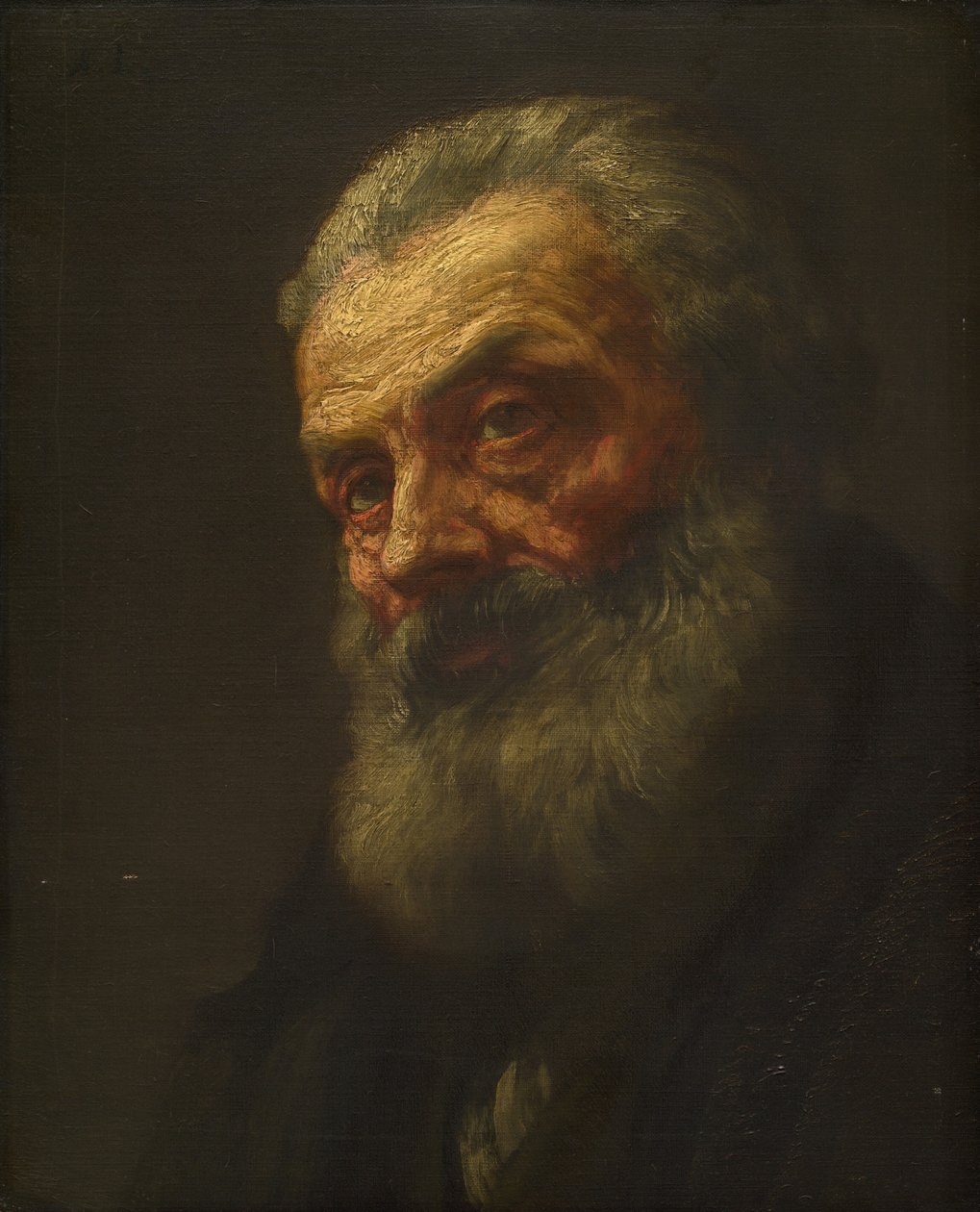 Egy öregember portréja, 19. század vége-XX. század eleje. alkotó: Alphonse Legros