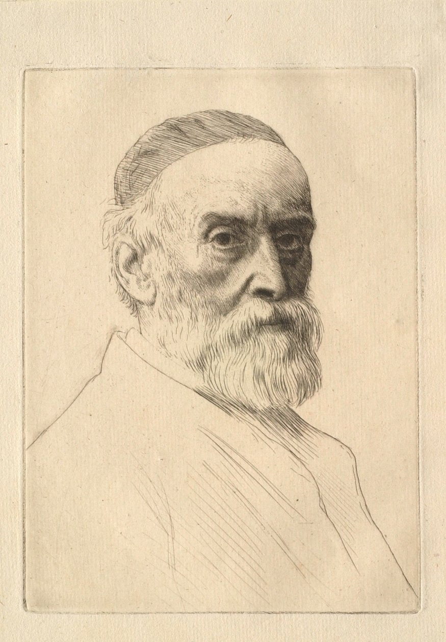 G. F. Watts (1817–1904) festő portréja alkotó: Alphonse Legros