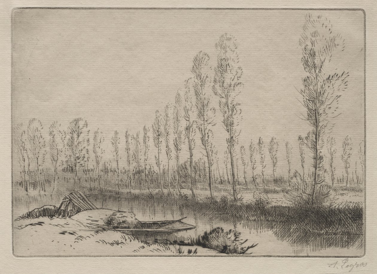 Amiens közelében, tőzeglápok alkotó: Alphonse Legros