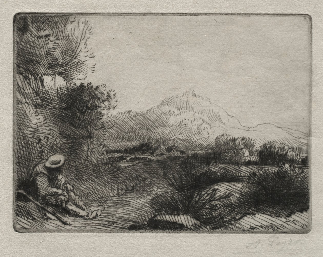 Az utazó többi része. alkotó: Alphonse Legros