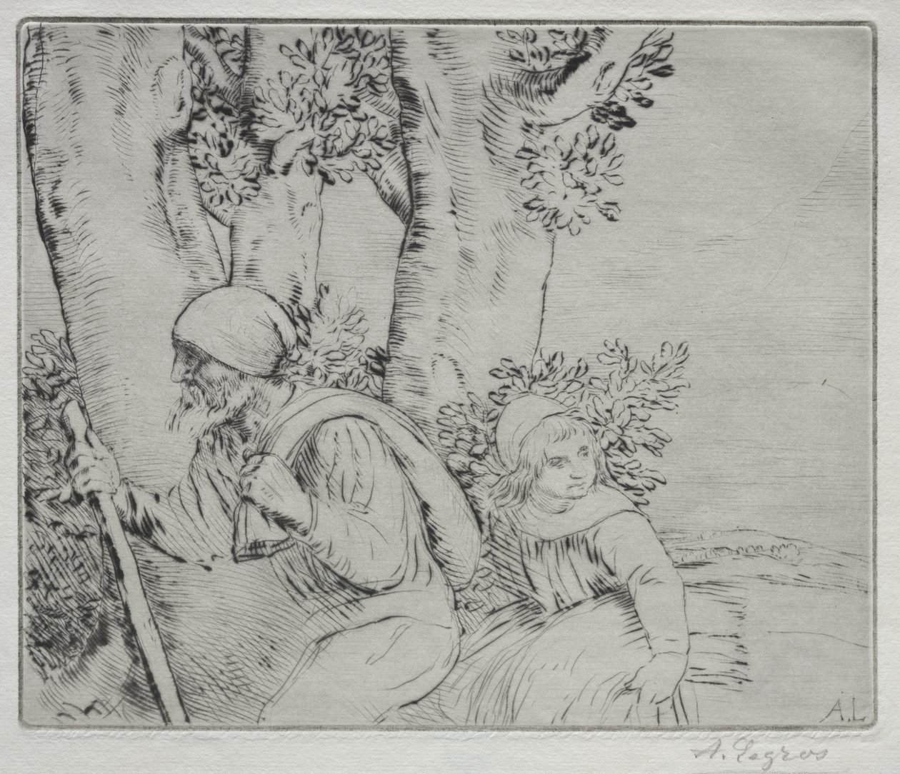 Visszatérés a pályáról (Le Retour des Champs-2. tábla) alkotó: Alphonse Legros