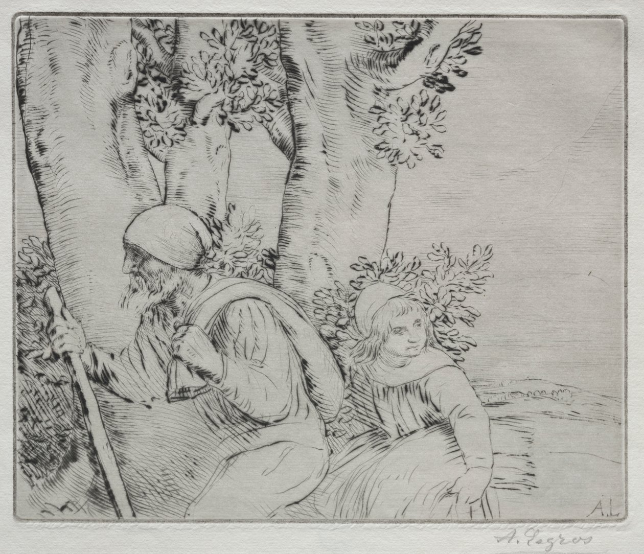 Visszatérés a pályáról (Le Retour des Champs-2. tábla) alkotó: Alphonse Legros