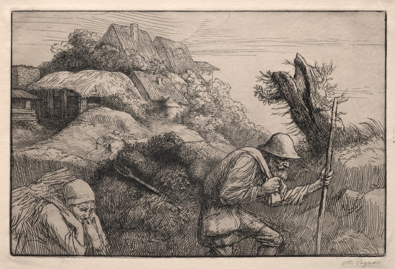 Visszatérés az erdőből alkotó: Alphonse Legros