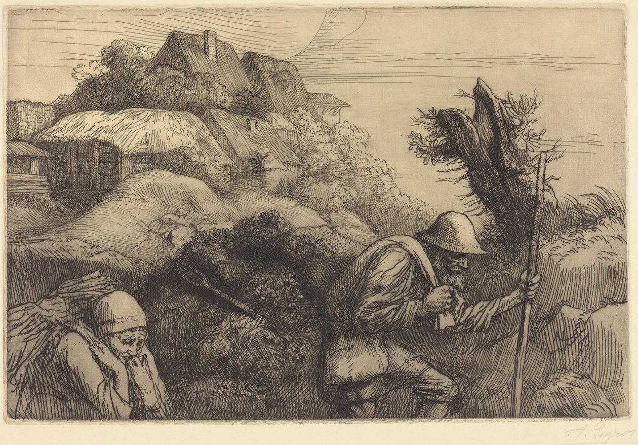 Return from the Woods (Visszatérés az erdőből) alkotó: Alphonse Legros