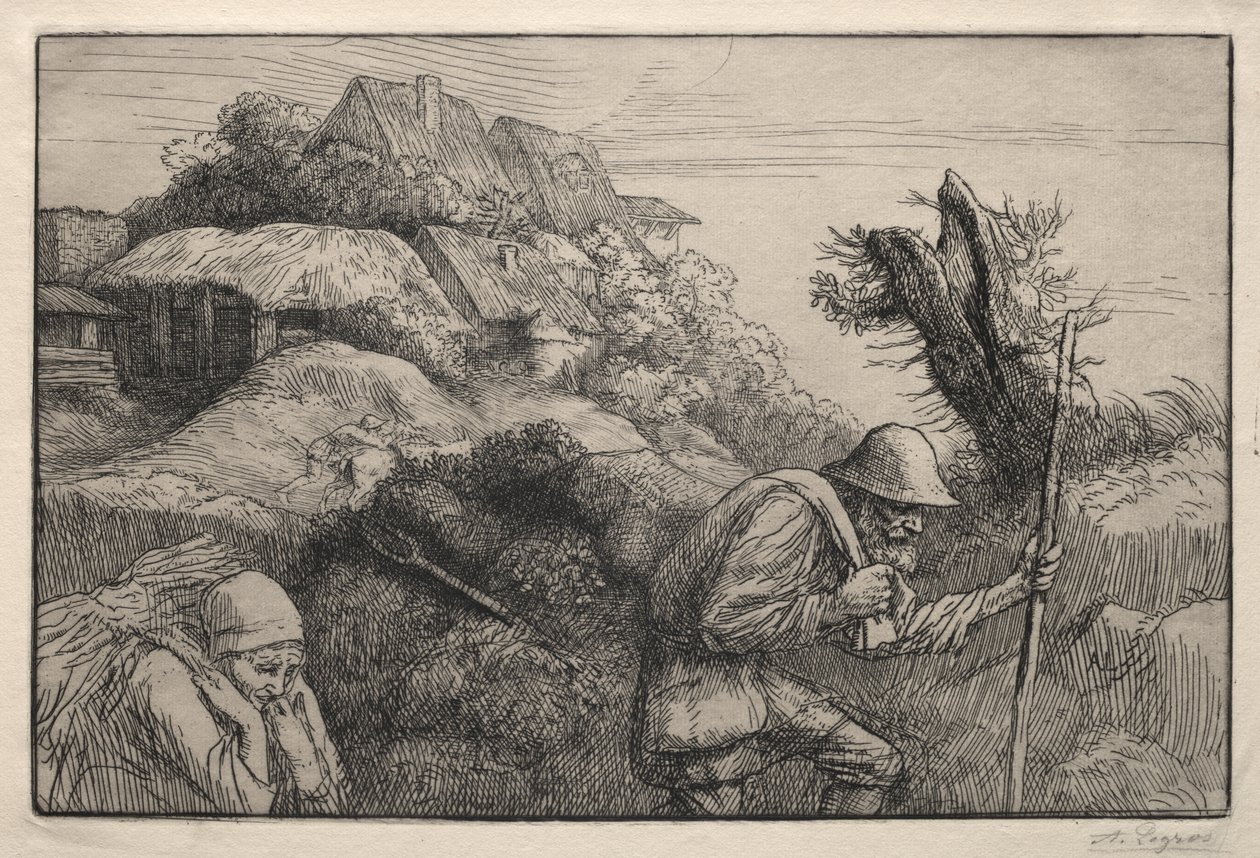 Visszatérés az erdőből alkotó: Alphonse Legros