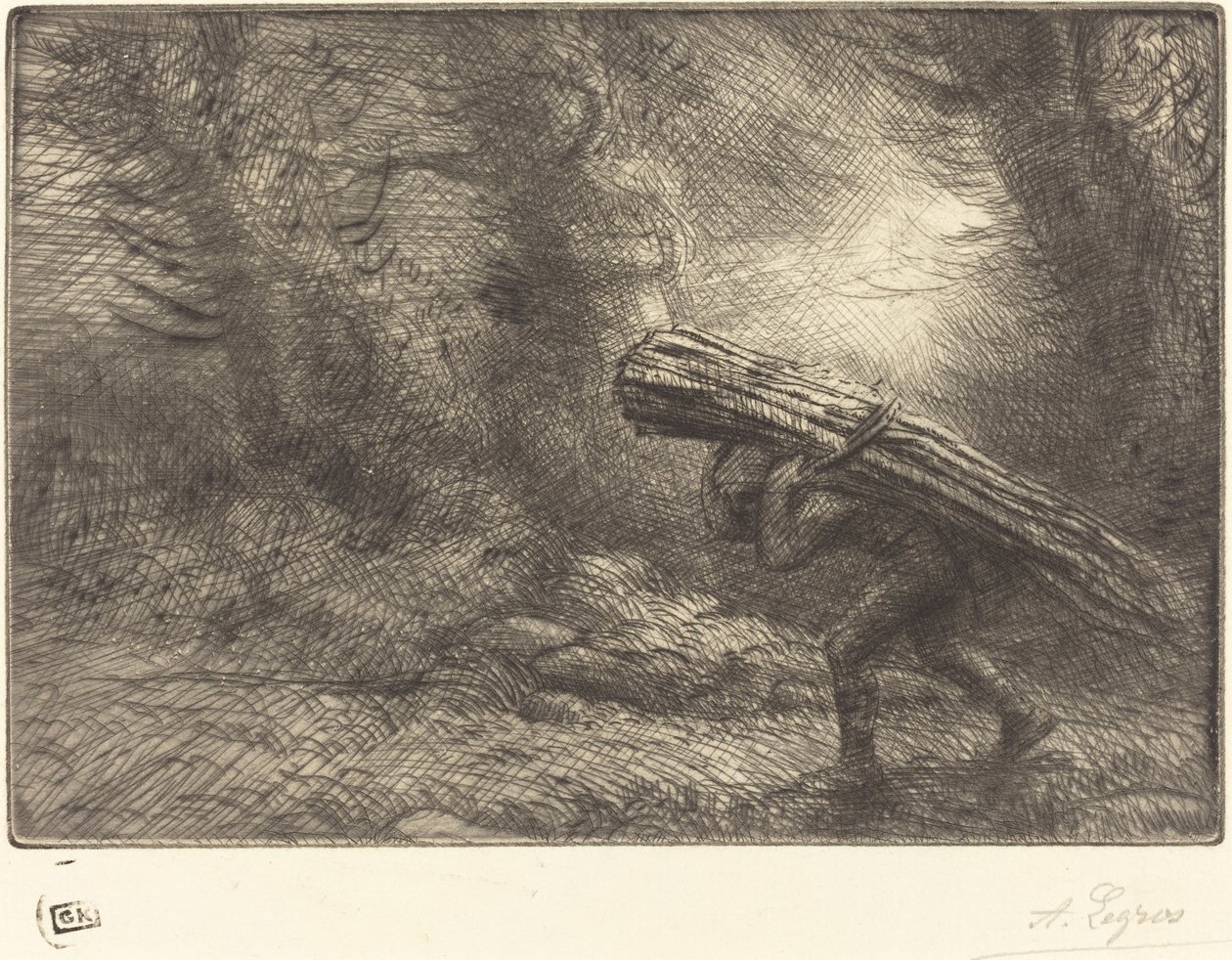 Vissza a kunyhóba alkotó: Alphonse Legros