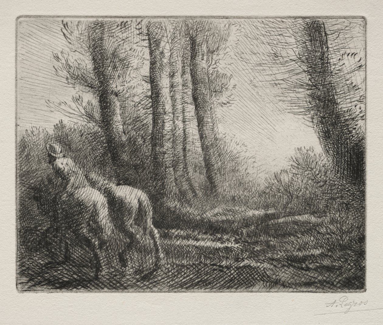 Visszatérve a Földművelésből alkotó: Alphonse Legros