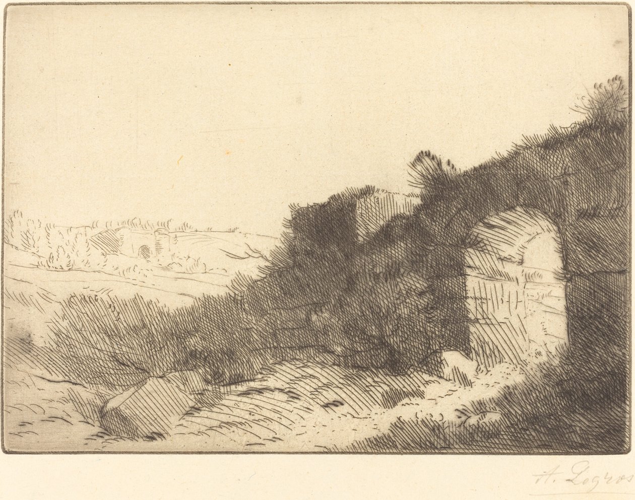 Római rom Romaine roma. alkotó: Alphonse Legros