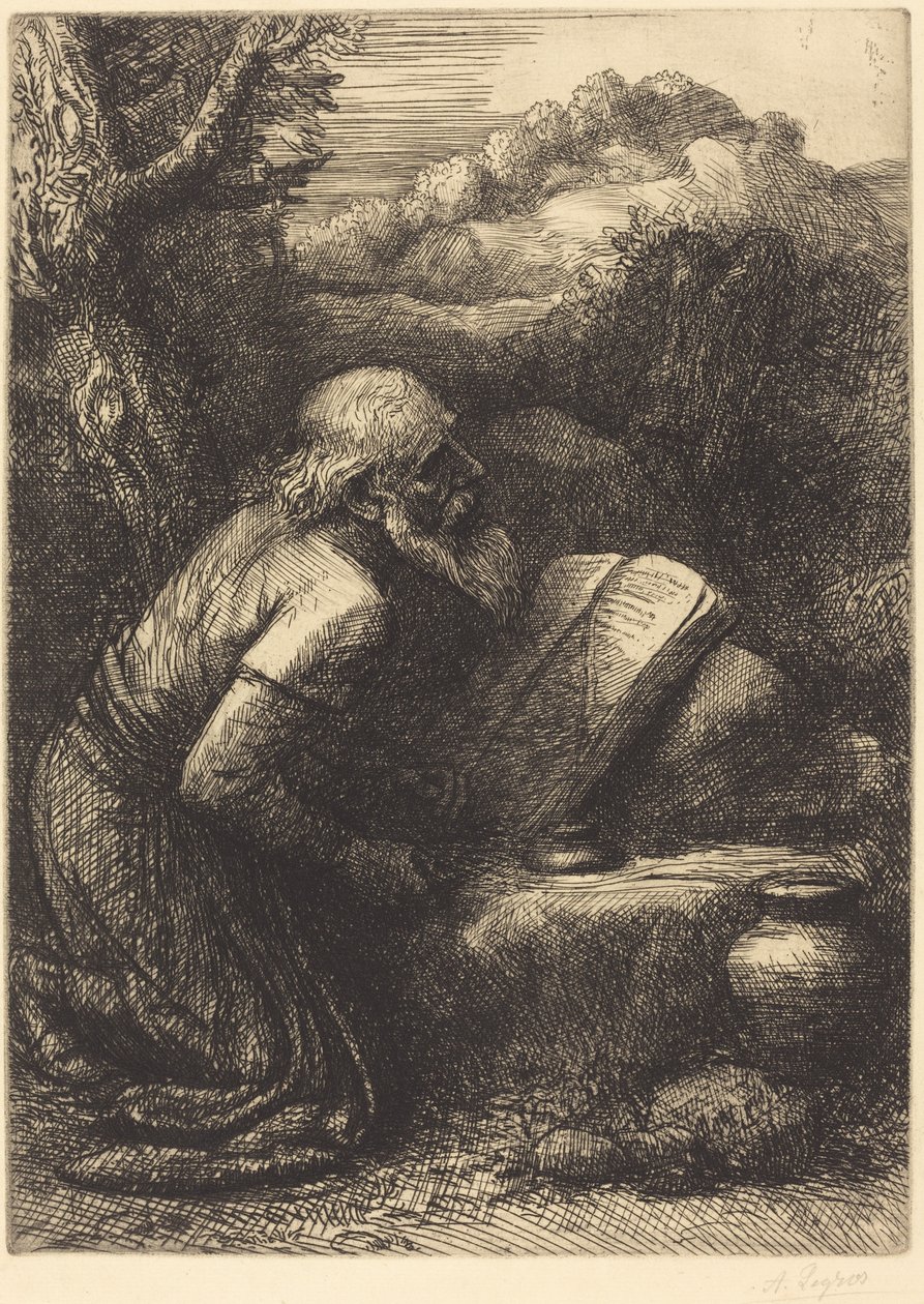 Szent Jeromos, 2. tábla alkotó: Alphonse Legros