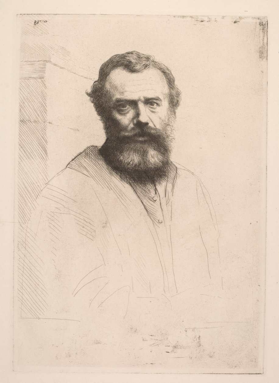 Önarckép (harmadik tábla) alkotó: Alphonse Legros