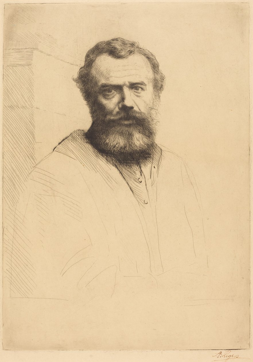 Önarckép, 3. lemez alkotó: Alphonse Legros