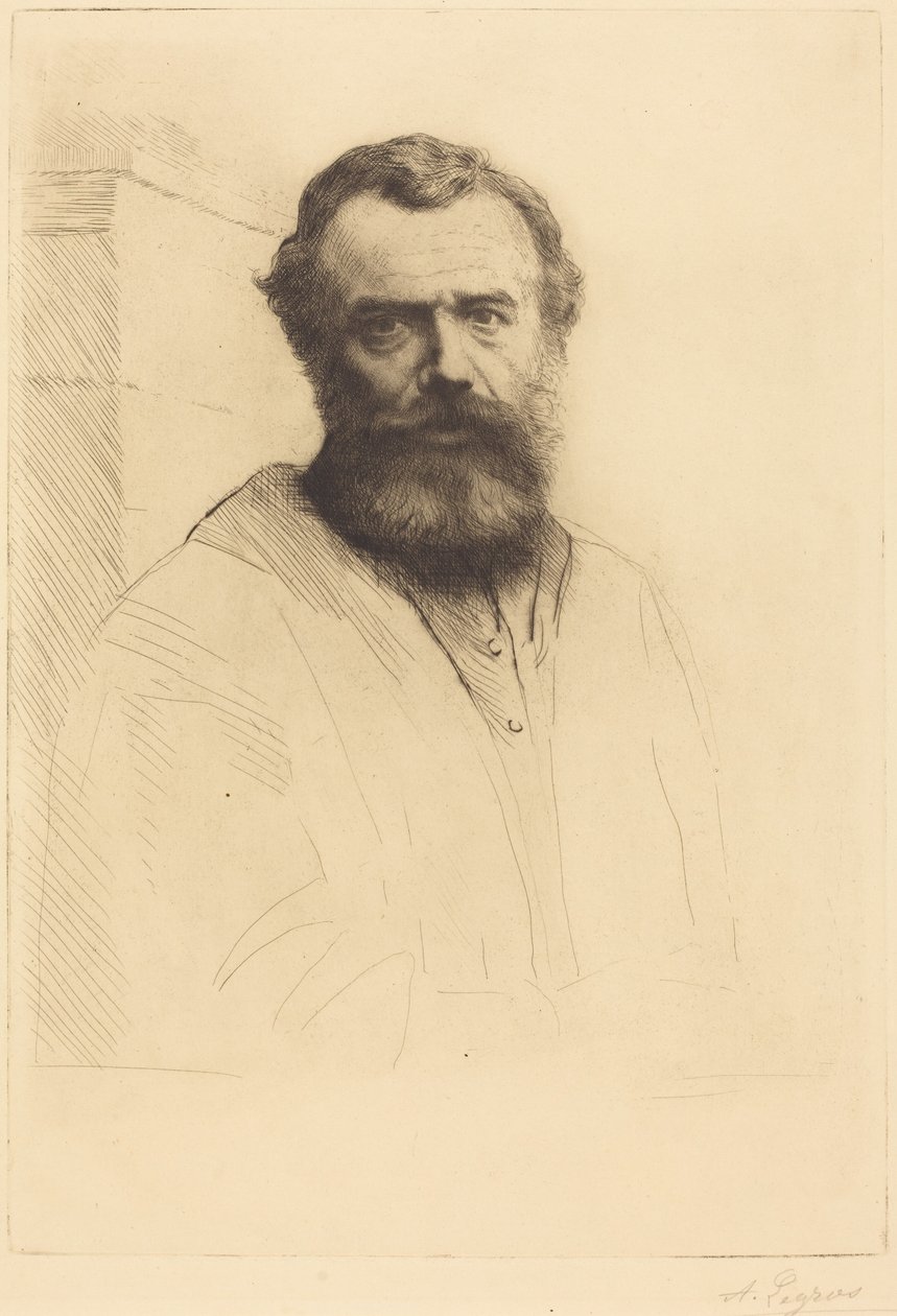Önarckép, 3. lemez alkotó: Alphonse Legros