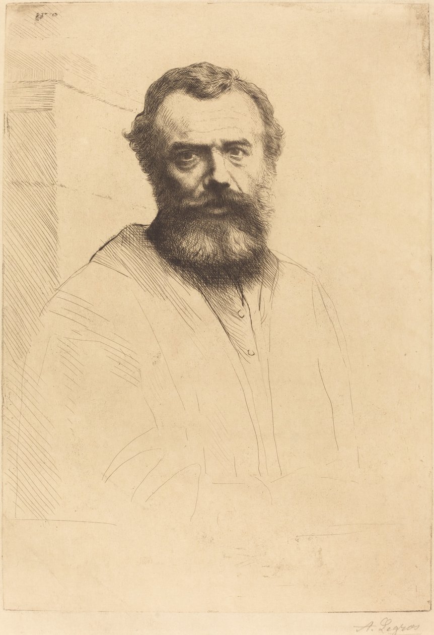 Önarckép, 3. tábla, 1880. alkotó: Alphonse Legros