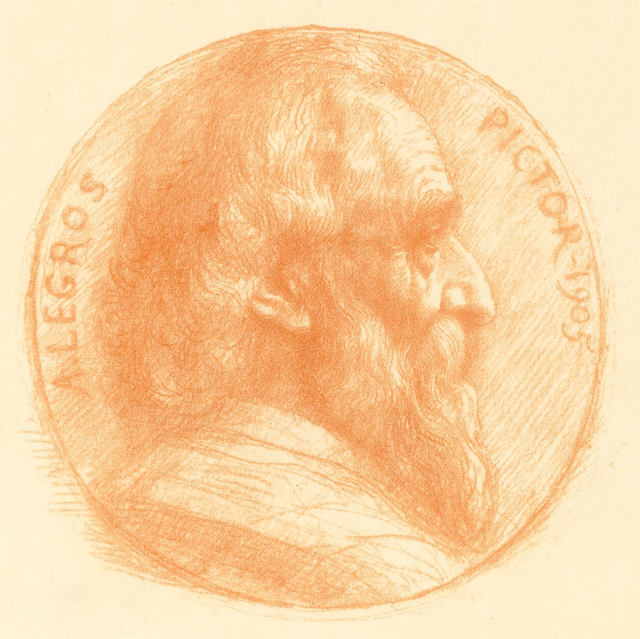 Önarckép, Medál, No.2, 11. tábla alkotó: Alphonse Legros