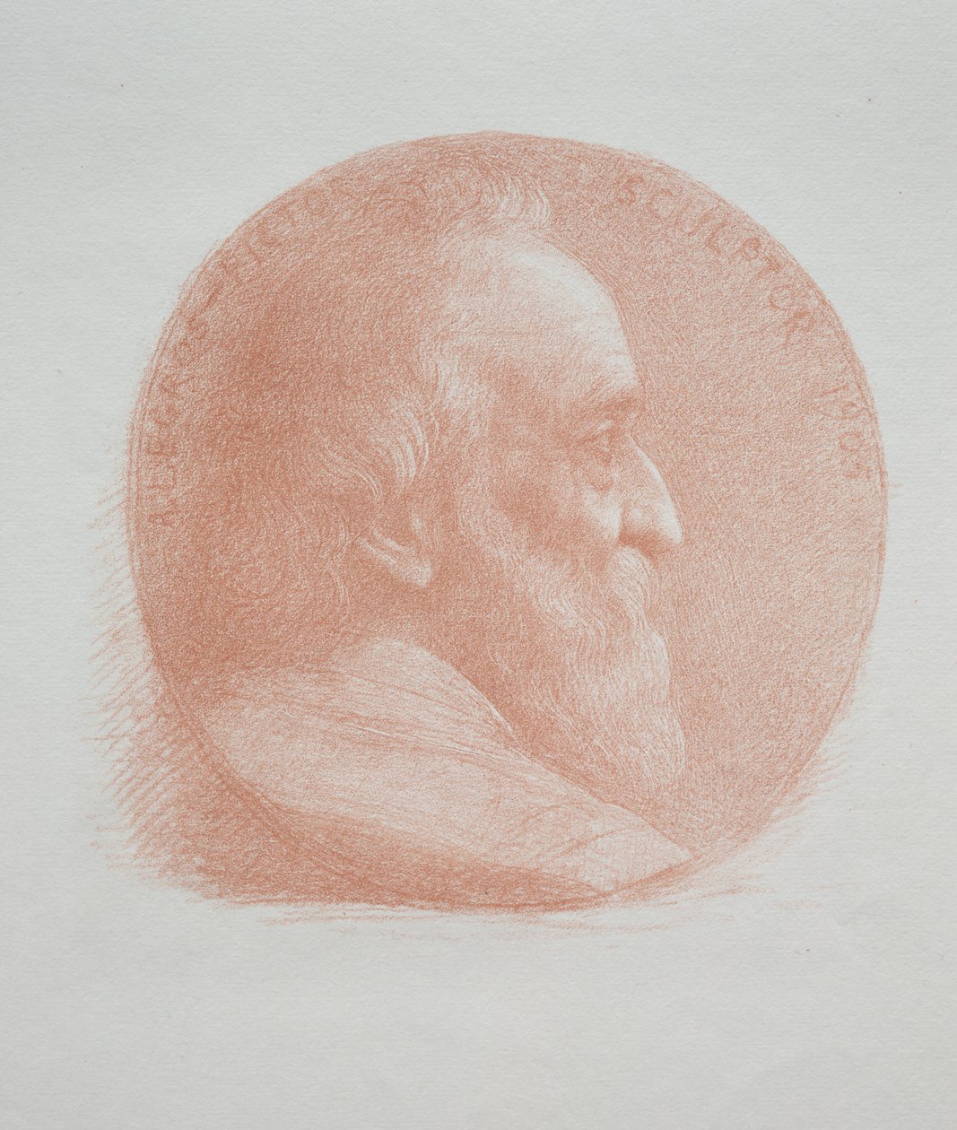 Önarckép, 2. sz. medál (11. tábla) alkotó: Alphonse Legros