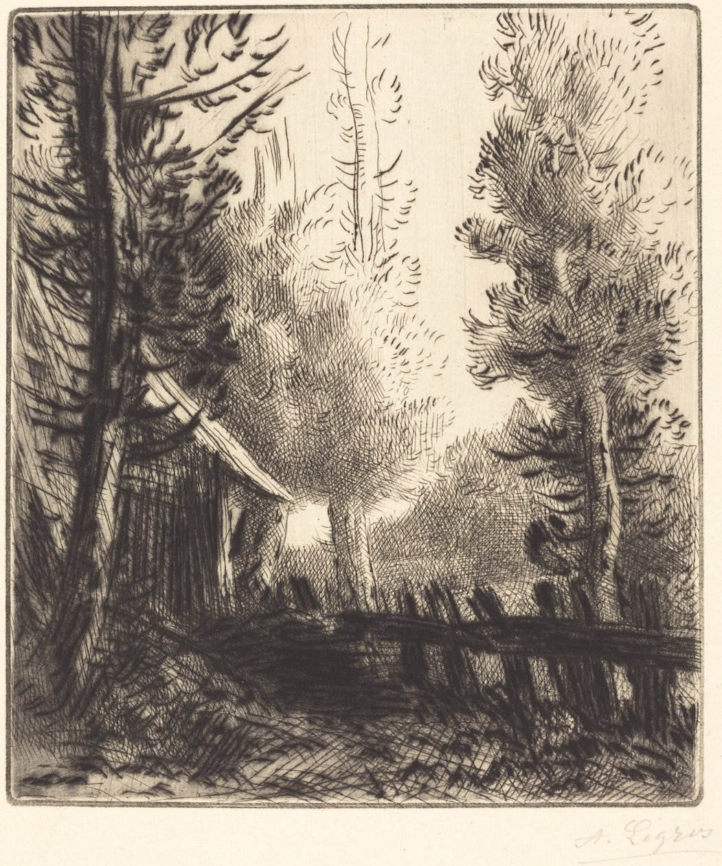 fészer (Le hangár) alkotó: Alphonse Legros