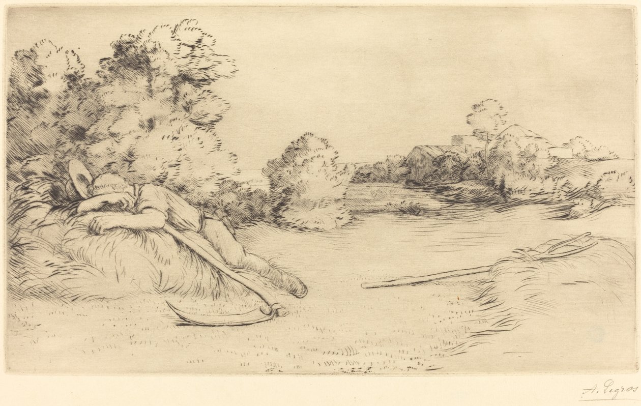 Aratógép sziesztája Aratógép sziesztája. alkotó: Alphonse Legros