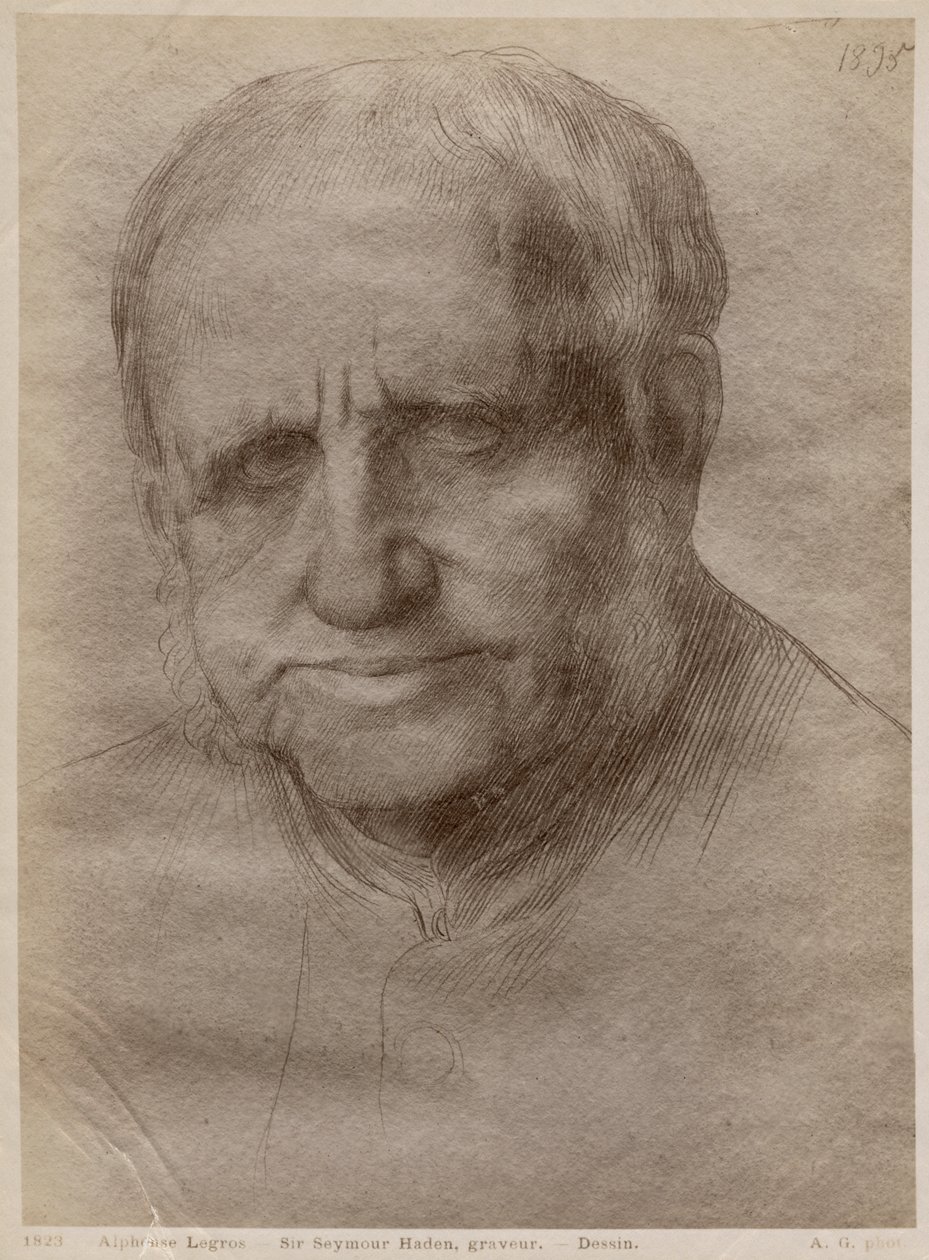 Sir Francis Seymour Haden, rézkarc, 1895 (aranypont papíron) (lásd még: 414599) alkotó: Alphonse Legros