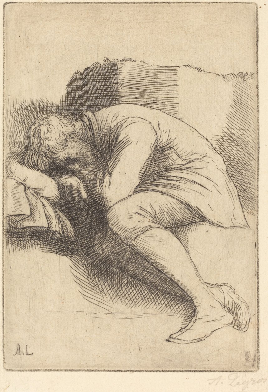 Sleeper Alvó. alkotó: Alphonse Legros