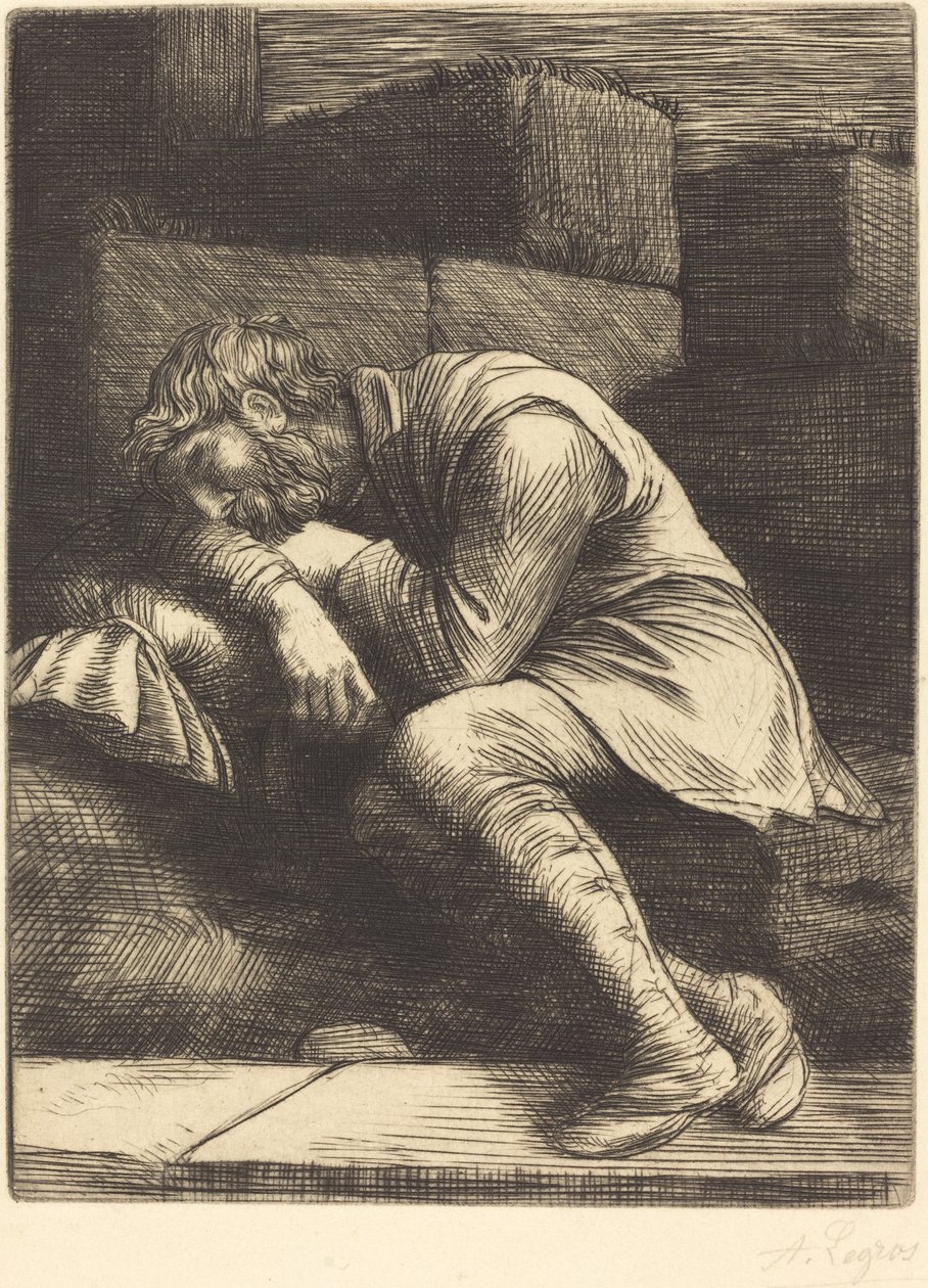 Alvó Koldus alkotó: Alphonse Legros