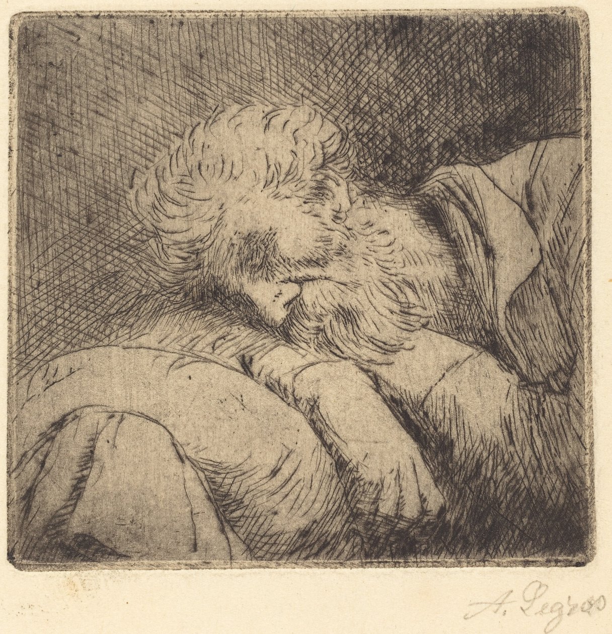 Alvó koldus alkotó: Alphonse Legros