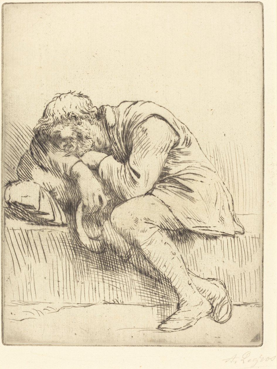 Alvó Koldus alkotó: Alphonse Legros