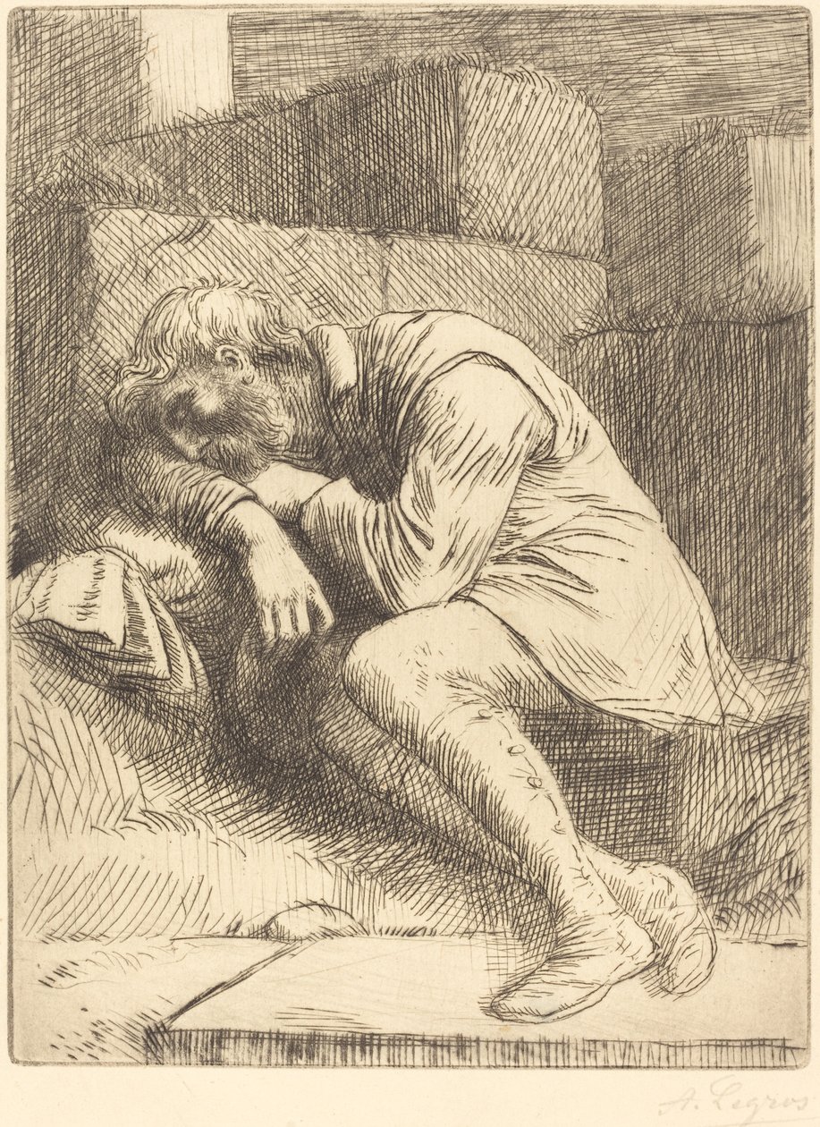Alvó Koldus alkotó: Alphonse Legros