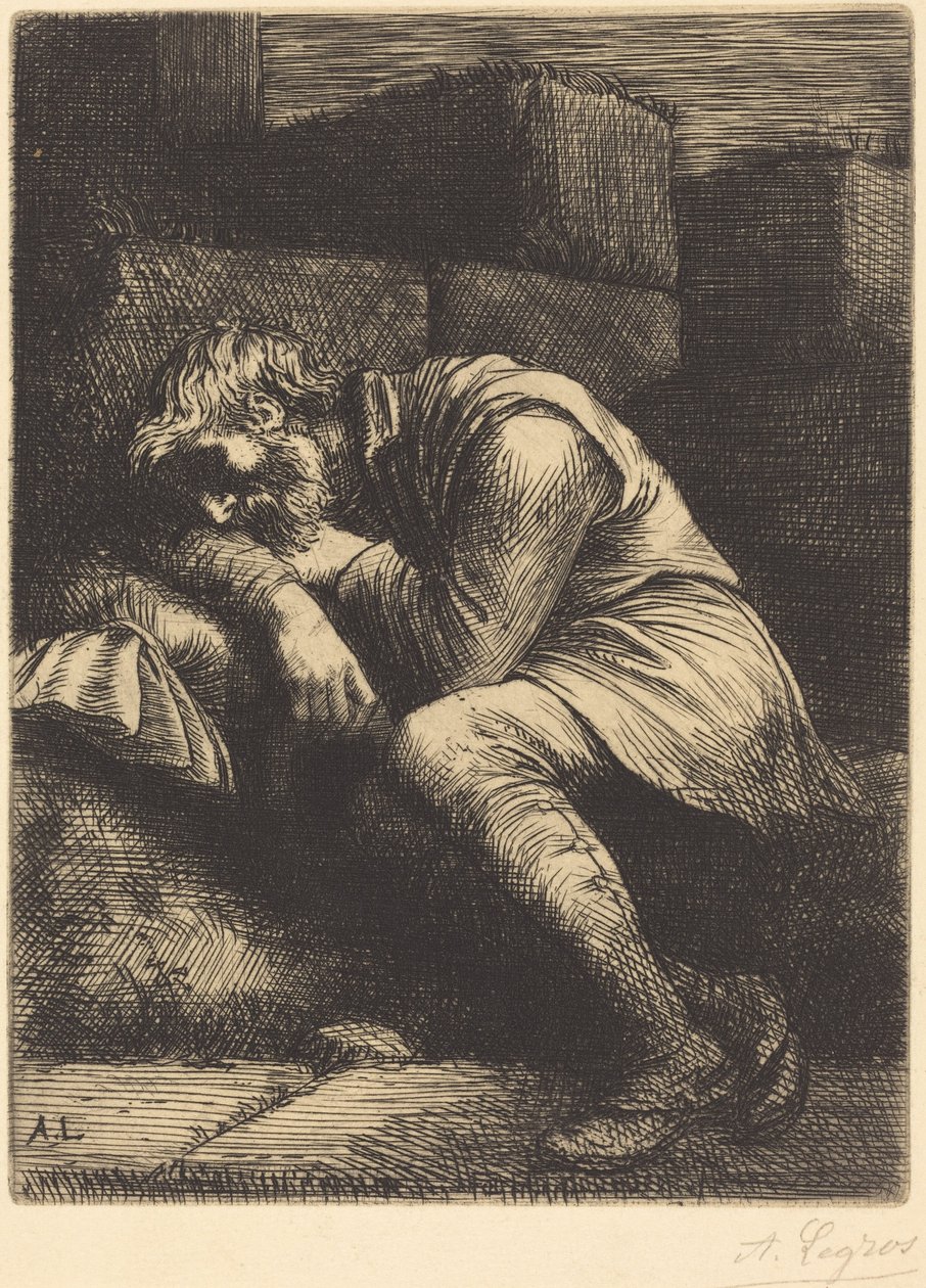 Alvó koldus alkotó: Alphonse Legros