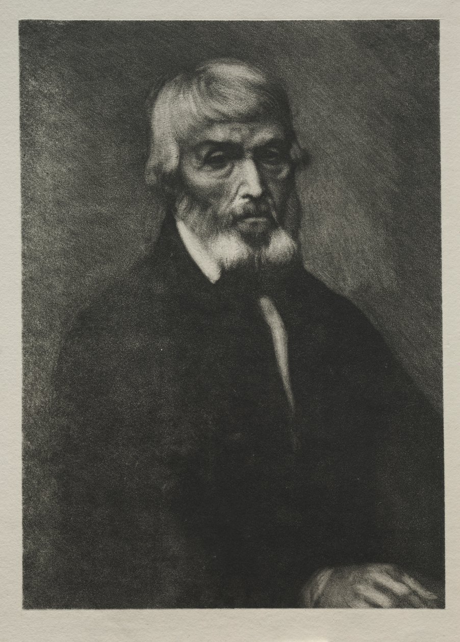 Thomas Carlyle kis portréja alkotó: Alphonse Legros