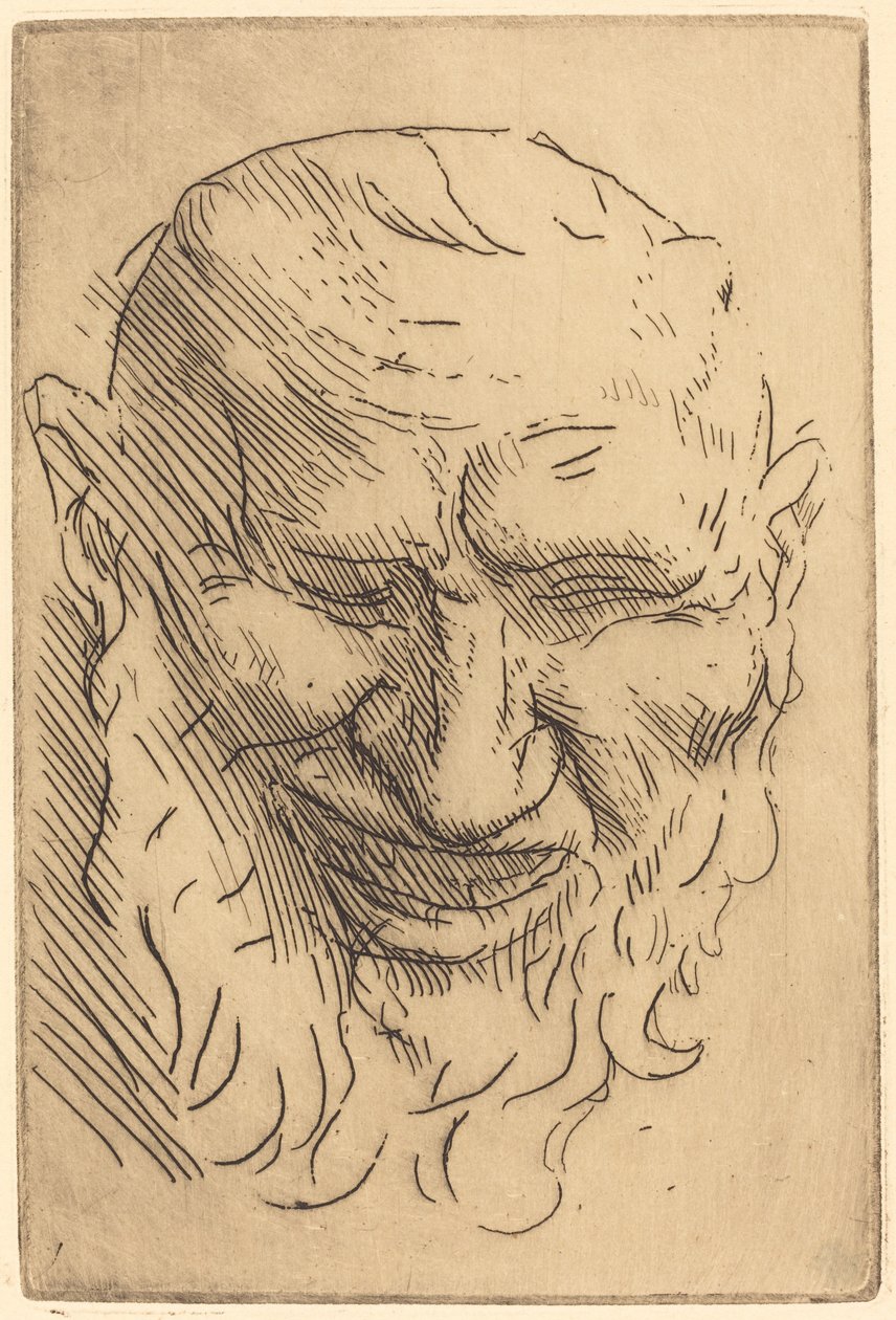 Kis szatír maszk alkotó: Alphonse Legros