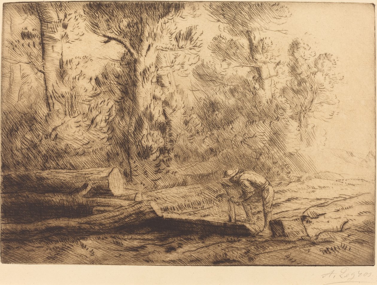 Négyzetes rönkök alkotó: Alphonse Legros