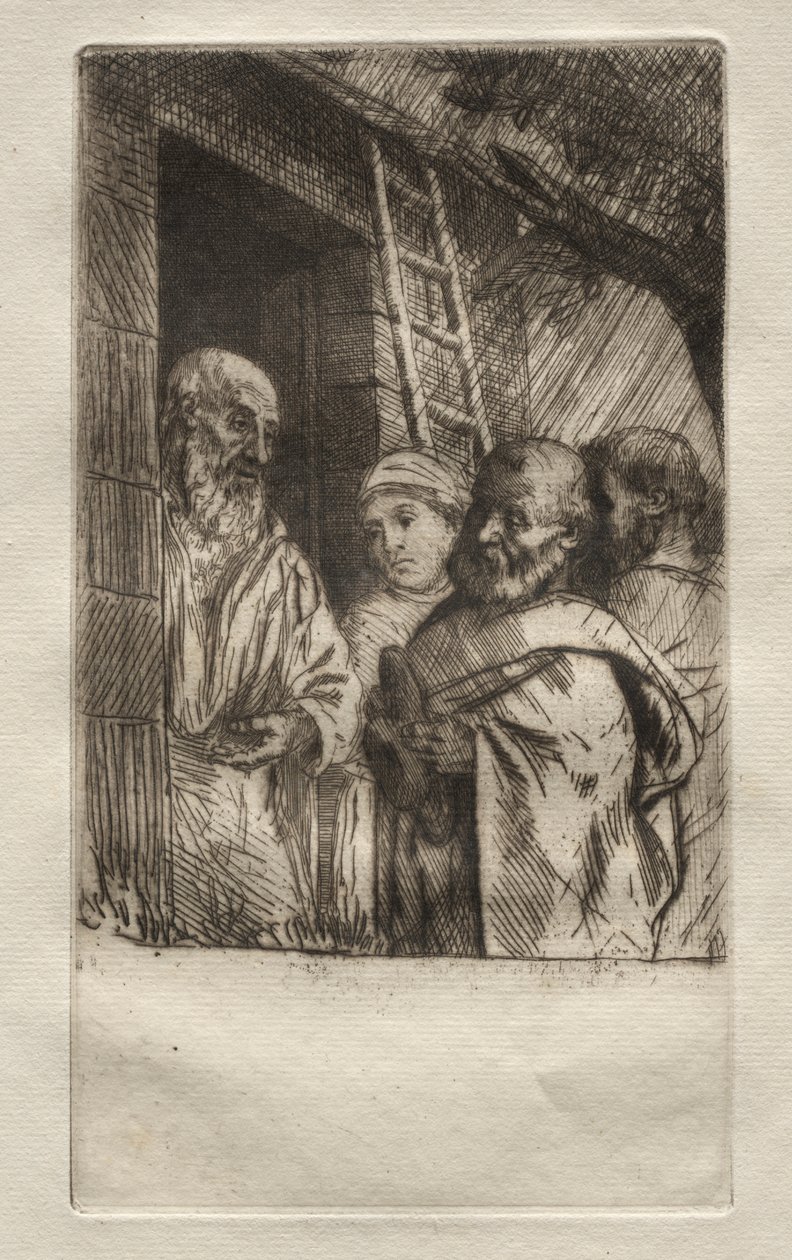 Szent Péter és Szent Pál Bonhomme Misère kapujában alkotó: Alphonse Legros
