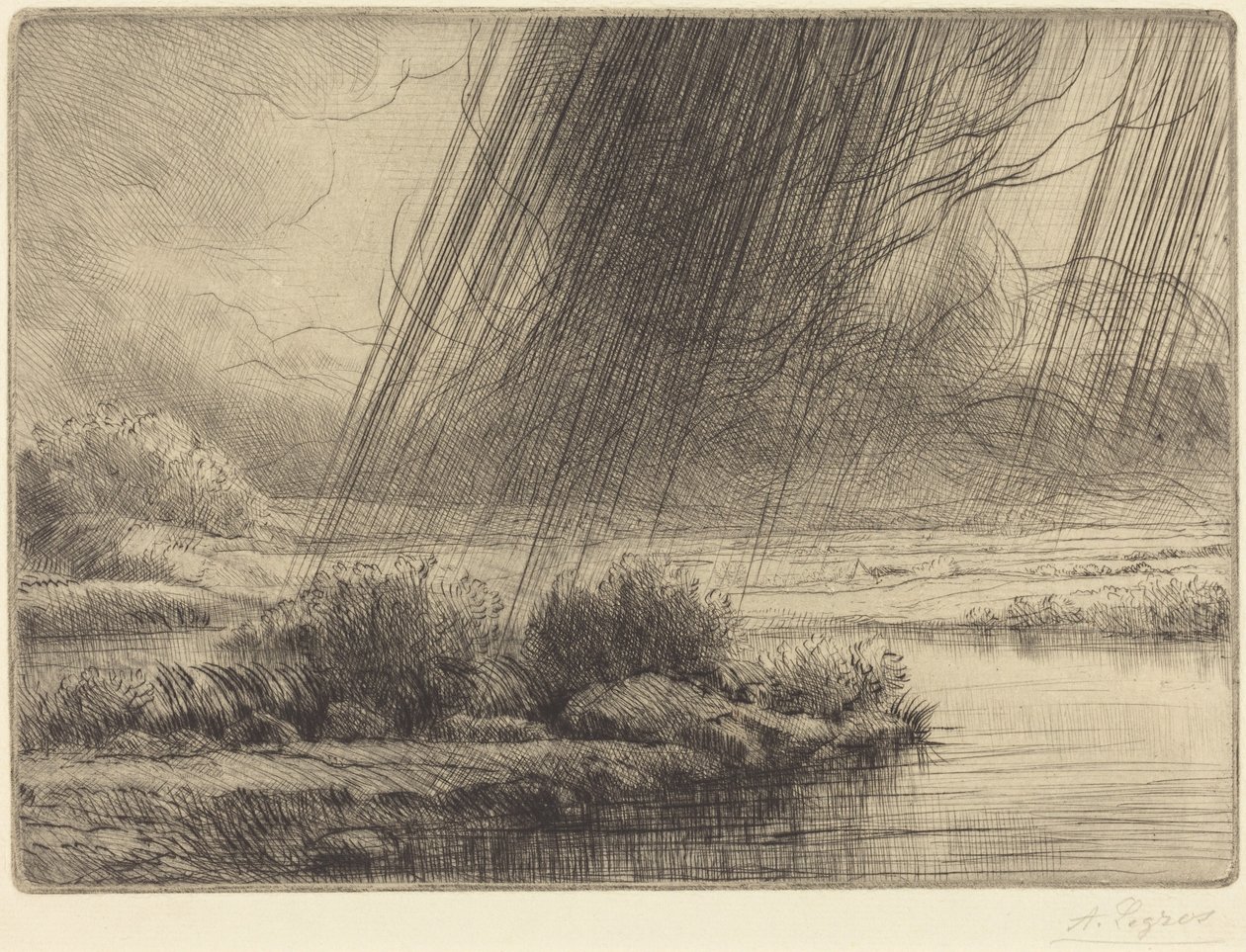 Storm (Vihar) alkotó: Alphonse Legros