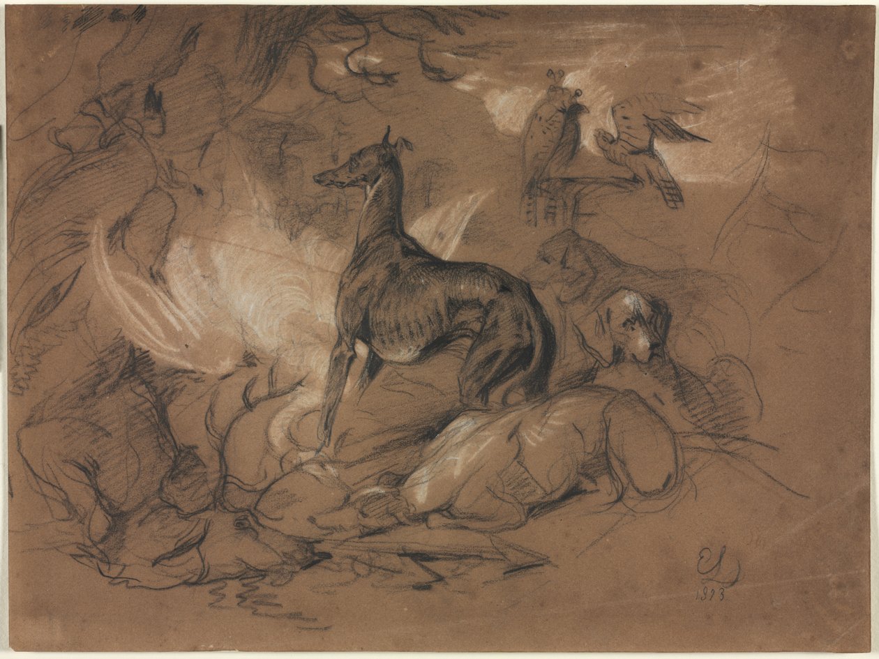 Tanulmányok az állatokról alkotó: Alphonse Legros