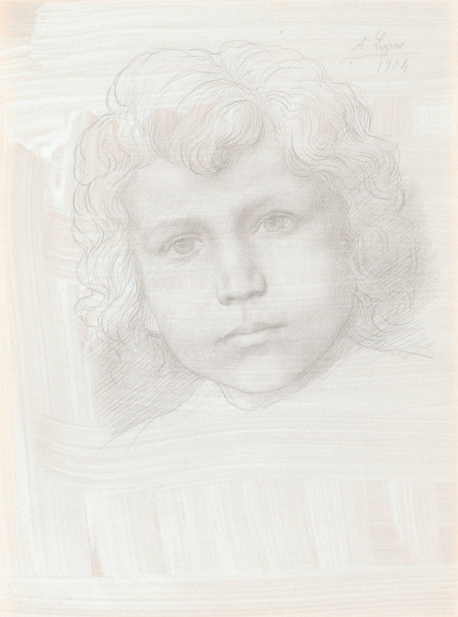 Tanulmány az Ámor fejéről, 1904. alkotó: Alphonse Legros