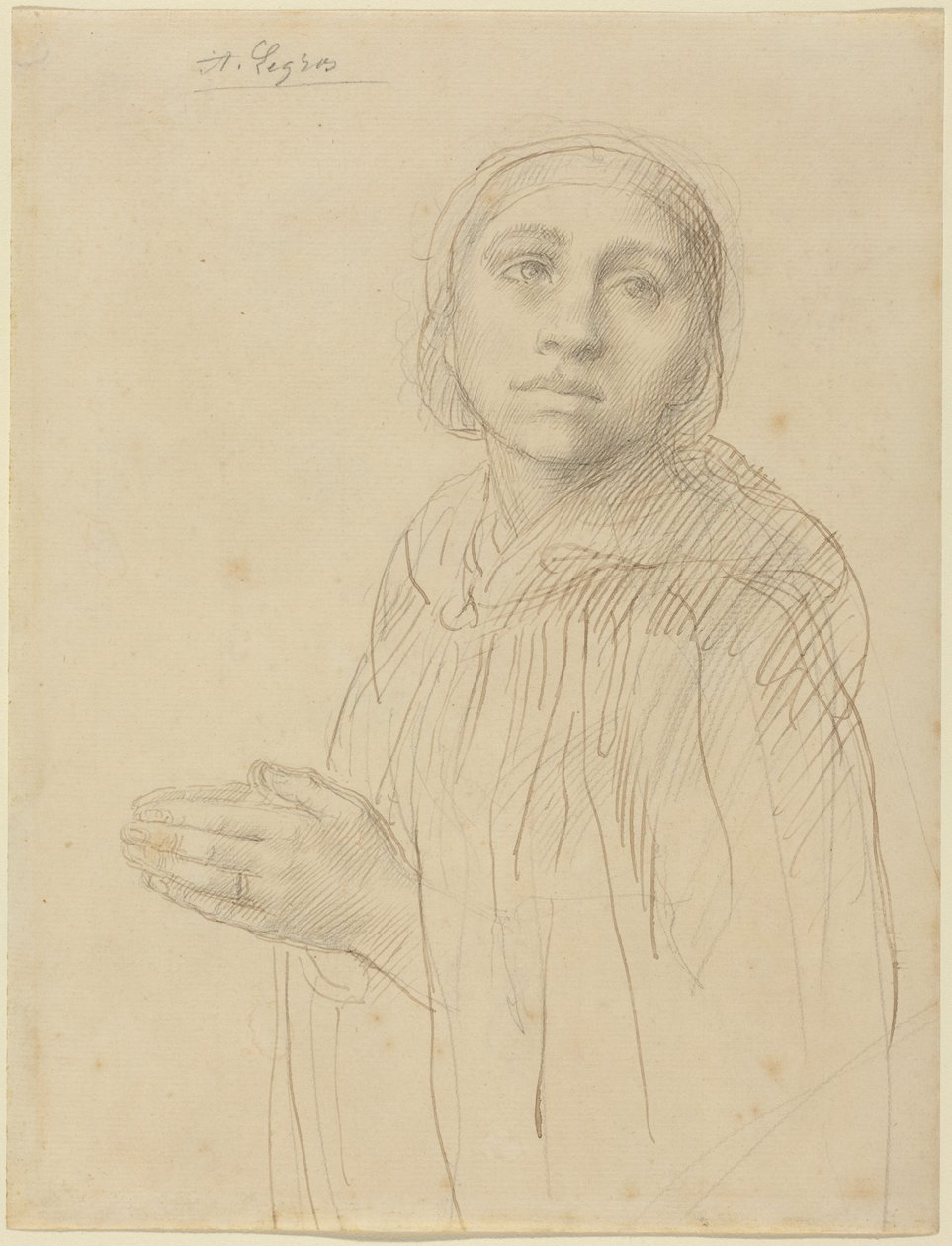 Imádkozó nő című festmény elemzése alkotó: Alphonse Legros