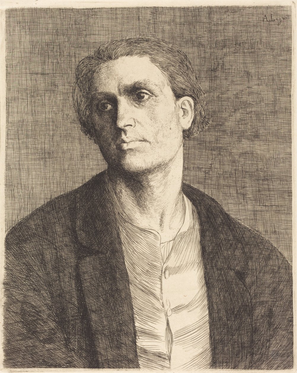 Egy férfi fejének tanulmánya (Etude de tete d’homme) alkotó: Alphonse Legros