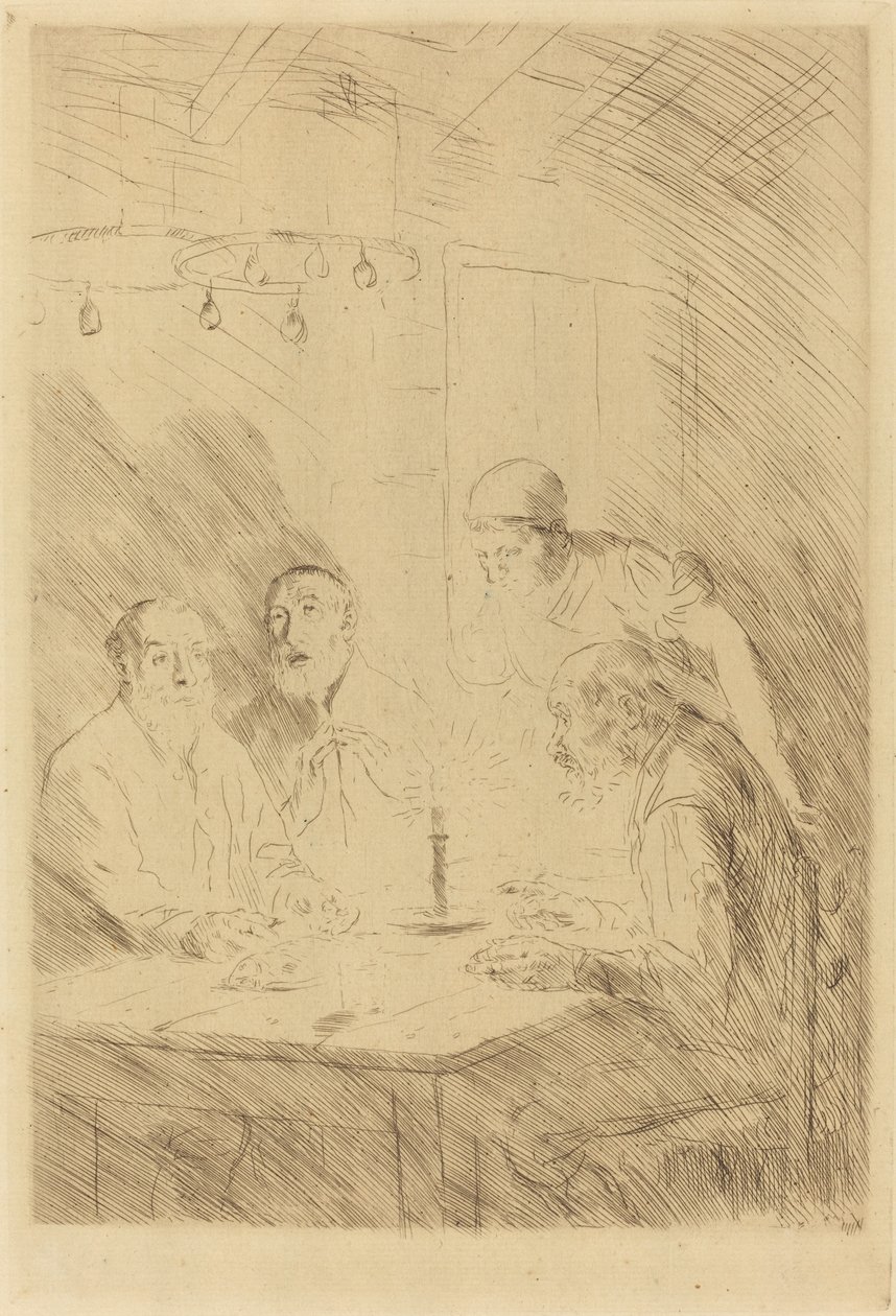 Szegények vacsorája alkotó: Alphonse Legros