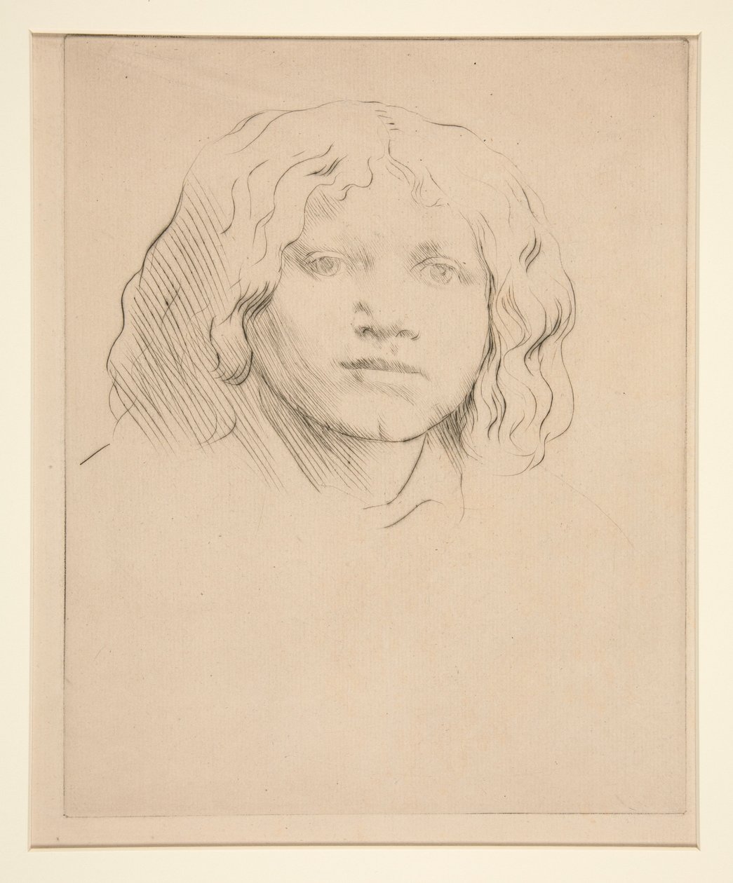 Egy olasz gyermek feje alkotó: Alphonse Legros