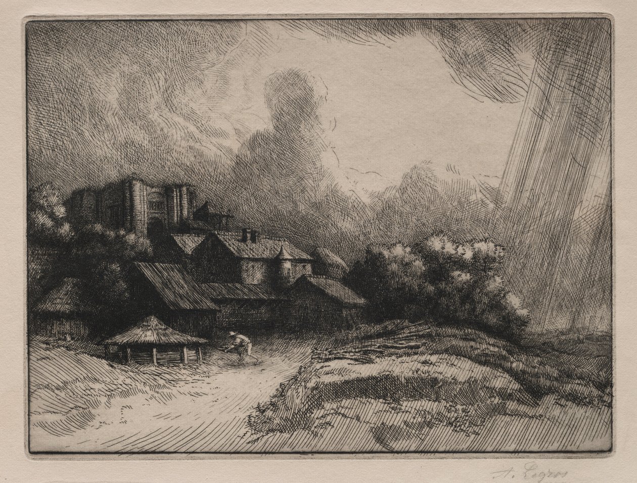 Az Abbey Farm alkotó: Alphonse Legros