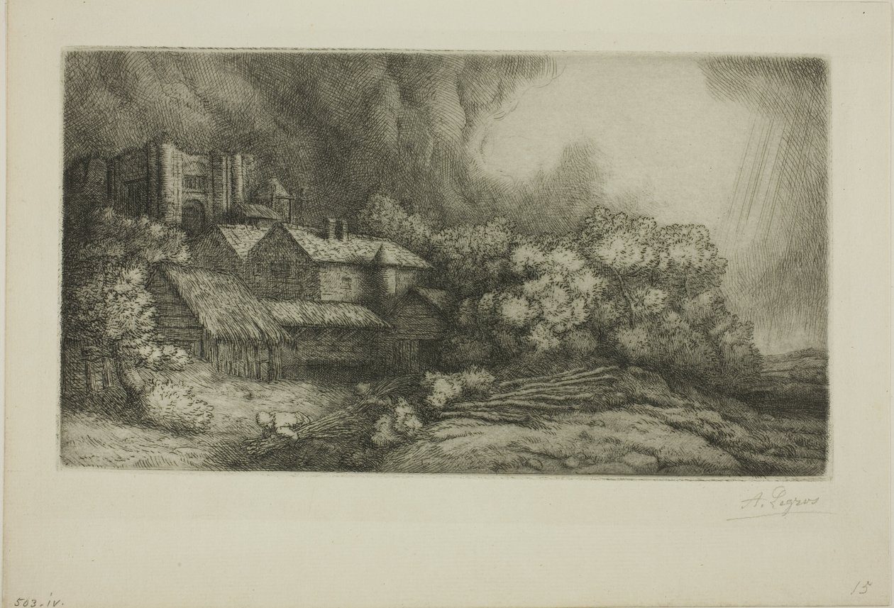 Az Abbey Farm alkotó: Alphonse Legros